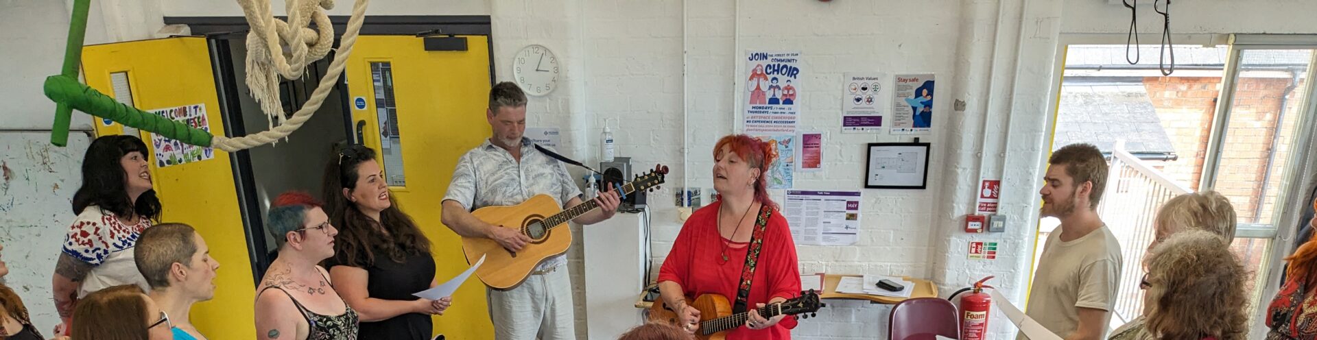 Artspace choir practising