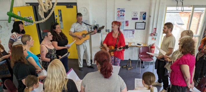 Artspace choir practising