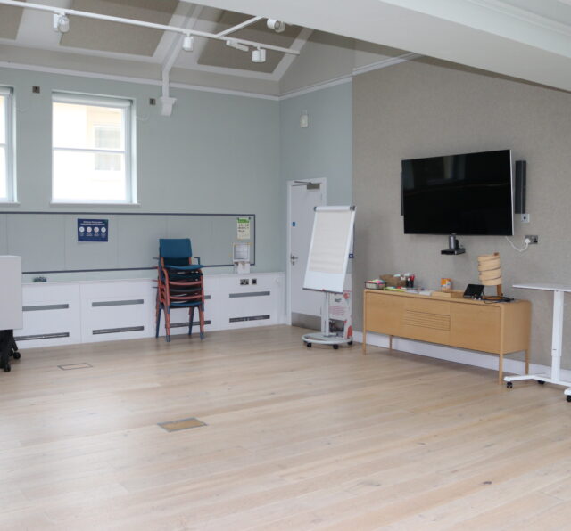 An large open plan meeting space called the Workshop Room